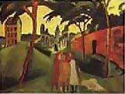 August Macke 1913 Staatsgalerie Moderner Kunst, Munich oil painting